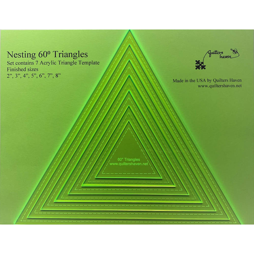 Quilters HavenNesting Triangles 60 degrees